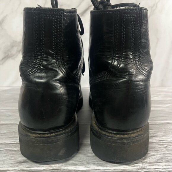 Military Army Drill Combat Parade Steel Toe Leather Boots - Picture 4 of 16